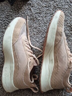 lululemon athletica White and Blush Pink Women's Sneaker